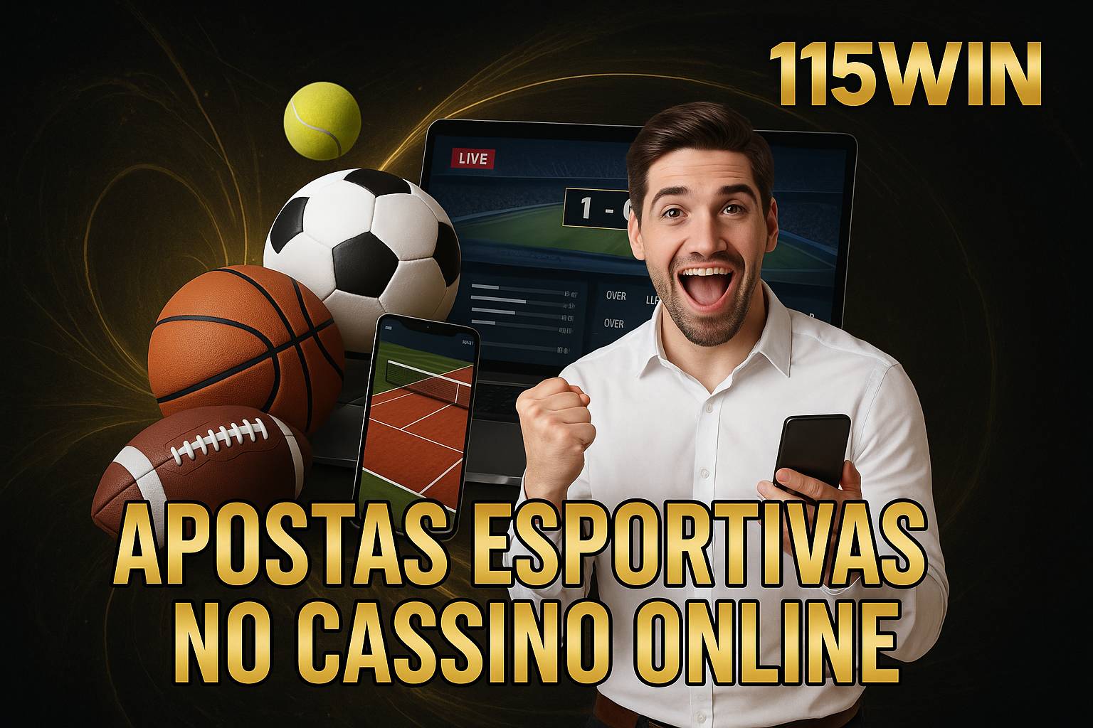 Aposte em apostas esportivas no cassino online 115WIN