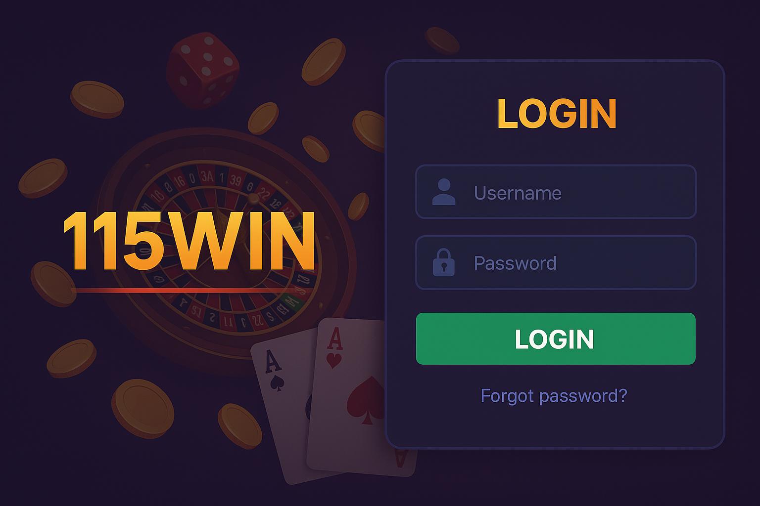 Login no Cassino 115WIN